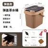 Cubo de drenaje para el hogar, cubo de agua para té, cubo de residuos de té, cubo de agua residual de plástico, accesorios para juegos de té Kung Fu, papelera para mesa de té, cubo de té pequeño