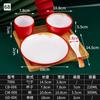 Melamina Hot Pot Shop Table Tableware Conjunto de quatro peças Conjunto de louças de restaurante Conjunto de louças comerciais do hotel Conjunto de louças Pratos