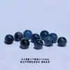 Água Marinha Natural Preto Brilhante Redonda Solta Contas Azul Diabo DIY Joias Artesanais Material Pulseira Multi-Tesouro Acessórios