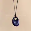 Colar Versátil Irregular Estilo Coreano Gota d'Água Feminino Simples Sofisticado Corrente Longa para Suéter Acessórios Retrô Elegantes de Outono e Inverno