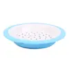 Plato para Dumplings Redondo con Drenaje Wuhe Grado Alimenticio Melamina Doble Capa Disco Extraíble Hogareño Comercial Plato para Snacks Frutas