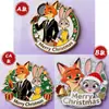 Insignia de Colaboración Zootopia 2 de Luckin Coffee Colección Conmemorativa Regalo para Amigos Acrílico Judy Nick Imán para Refrigerador
