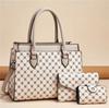 2023 Novo Padrão Impresso Três Peças Transfronteiriças Grande Capacidade Bolsa Transfronteiriça Ombro Crossbody Boutique Bolsa Feminina Big Bag