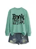 Nerd de Libros Amazon Ebay Estación Independiente Moda Elegante Casual Nueva Sudadera Camiseta Básica para Mujer Otoño e Invierno
