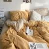 Núcleo de Colcha Funda de Colcha Extraíble y Lavable Kit Juego de Dos Piezas para Cama Funda de Colcha Cálida Engrosada para Otoño e Invierno