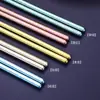 Palillos de Titanio Puro para Uso Doméstico, Antiescaldantes, Libres de Moho, Portátiles para Picnics al Aire Libre, Huecos, Aislantes del Calor, Resistentes al Moho, Antideslizantes, Vajilla de Alta Gama
