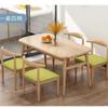 Mesa y Sillas de Comedor Sencillas para Apartamentos Pequeños, Económicas para Uso Doméstico, Mesa de Comedor Rectangular, Venta al por Mayor de Fábrica