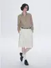 Camisa de manga larga a rayas con bloques de color estilo "old money" francés para mujer, holgada y relajada para el verano, adecuada como camisa de protección solar
