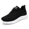 Zapatos Mujer Procesamiento Personalizado Casual Suela Blanda Zapatilla Transpirable Zapatos Individuales Malla Tejida Voladora Zapatos de Madre Zapatillas de Correr Mujer