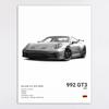 Pintura decorativa de carro esportivo supersport Bugatti preto e branco, pintura de parede para quarto, pintura de moldura interna central, pintura pendurada para hotel apartamento