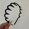 Faixa de Cabelo Ondulada Estampada de Leopardo de Alta Qualidade para Mulheres, Grampo de Cabelo Elegante para Prender Cabelos Soltos, Faixa de Cabelo com Coroa Alta para Aumentar o Volume do Cabelo, Ferramenta Mágica Antiderrapante