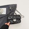 Bolso de Cadena Acolchado Estilo Coreano para Mujer 2025 Nueva Moda Bolso Cuadrado Pequeño de Alta Gama Nicho Versátil Estilo Occidental Bolso Bandolera