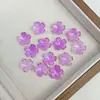 Base de Flor de Cinco Pétalas Bicolor com Carimbo Dourado em Acrílico Materiais para Arranjo de Flores DIY Acessório de Cabelo Vintage Contas Soltas