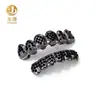 Dientes Dorados de Diamante Completo Transfronterizos para Hombres, Cartas de Póker, Modelado de Color, Melocotón Rojo y Flor de Ciruelo, Cuadrado A, Personaje Personalizado, Frenillos Hip Hop