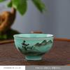 Xícara de chá Celadon cerâmica pintada à mão mestre Xícara Única Xícara de Chá casa Tigela de Chá Kung Fu vintage Chapéu Xícara atacado