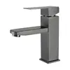 Grifo para lavabo de acero inoxidable 304, agua fría y caliente, grifo de un agujero para lavabo, lavabo de tocador de baño, transfronterizo