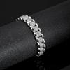 Fuente de comercio electrónico transfronterizo Pulsera de acero inoxidable para hombre europea y americana CNC con incrustaciones de diamantes Oro Tuhao pulsera de acero titanio para hombre