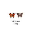 Borboleta Simulada Estampada Colorida DIY Acessórios de Joias em Liga Acessórios de Cabelo Transfronteiriços Pulseira Chaveiro Pingente