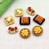 Comida y juego buñuelos pastel resina accesorios mayoreo diy hecho a mano crema pegamento funda para teléfono móvil accesorios para el cabello refrigerador materiales para tarjetas de felicitación