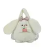 Bolsa de Peluche de Conejo Durazno Linda al por Mayor, Muñeco de Conejo Pequeño, Bolso de Mano para Niños, Bolso de Hombro, Bolso Cruzado, Bolso de Mano para Mujer
