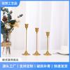 Candelabro de boda francés personalizado, candelabro alto retro de latón, adornos de decoración de mesa, candelabro de hierro de alta gama