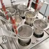 Cubo Cocedor de Fideos Electromagnético Comercial con Asiento de Gabinete Malatang Vertical Todo en Uno Equipo de Estufa de Sopa de Fideos para Restaurante de Fideos Hotel Personalización