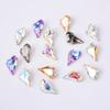 9x 14mm 10 nail art de alta qualidade torto pêssego coração mágico em forma de diamante amor unhas jóias DIY jóias do prego