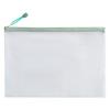 Bolsa com Zíper de Malha Espessa A4 Bolsa para Prova de Estudante Bolsa para Armazenamento de Provas Bolsa Transparente à Prova d'Água para Documentos Arquivos Pode ser Impressa