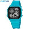 Reloj Electrónico de Fábrica Retro Clásico Cuadrado Luminoso Impermeable Deportivo Delgado Clásico Reloj de Estudiante Mercado del Sudeste Asiático
