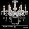 Candelabro de cristal estilo europeo, lámpara elegante para sala de estar de villa, lámpara lujosa para comedor, lámpara para salón de hotel de edificio dúplex, salón de bodas