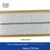 Resistores de plug-in de filme de metal 1 / 6W 1% 1R 2.2R 5.1R 10R 51R Resistores de filme de ouro Série completa