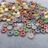 1,4cm Flor de Girassol com Diamantes de Camada Dupla um Pistilo de Flor de Diamante Acessórios de Cabelo e Materiais e Acessórios para Enfeites de Cabelo DIY Feitos à Mão Estilo Japonês e Antigo