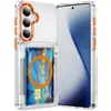 Capa para Celular Samsung Compatível com Amazon Porta-Cartões Multifuncional 2 em 1 Coreana Transparente Porta-Cartões Capa de Celular s26u