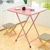 Mesa dobrável dormitório simples mesa de jantar em casa mesa redonda portátil ao ar livre mesa de jantar quadrada