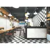100*100 pequeno tijolo branco plano brilhante fosco azulejos de parede nórdico ins shopping center hotel restaurante banheiro cozinha azulejos brancos