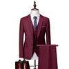Conjunto de Traje Cruzado de Doble Botonadura Transfronterizo de Amazon para Hombre, Traje de Boda de Corte Slim Fit, Traje Casual de Negocios para el Novio, Ropa Formal para Hombre