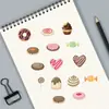 8 Colagens de Sobremesa, Grafite de Desenho Animado Fofo, Manual DIY, Caderno de Celular, Adesivos à Prova d'Água para Decoração de Confeitaria