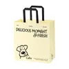 Bolsa Tote para Assar Bolsa de Papel Kraft Bolsa Térmica Não Tecida Bolsa para Embalagem de Delivery Bolsa para Embalagem de Pão de Forma