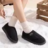Zapatos de Mujer, Zapatos de Algodón, Botas de Algodón Nuevas Transfronterizas, Botines Cortos de Terciopelo Grueso, Estilo Cálido con Velcro, Suela Suave, Botas de Nieve Cómodas para Mujer
