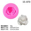 Nuevo Molde de Silicona de Rosa Tulipán Rosa Micro Goteo DIY Goteo Pegamento Mesa Soporte para Teléfono Móvil Molde de Flor Decorativa