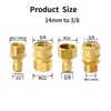Kit de conexão rápida para lavadora de alta pressão Conector de conexão rápida para mangueira 3/8 Cabeça macho e fêmea de latão 1/4 Conjunto de quatro peças
