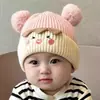 Gorro de Punto para Bebé Otoño e Invierno Lindo Gorro de Lana con Bola de Pelo para Bebé y Niño Pequeño Grosor Extra Protección para Orejas Súper Lindo Gorro de Lana para Hombres y Mujeres