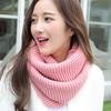 Bufanda de punto de lana estilo coreano para otoño e invierno, cálida y gruesa, de color sólido, para mujer, entrega de una sola pieza de fábrica, 2023