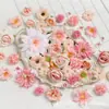Bestseller internacional: Conjunto floral de 42 peças, flores artificiais combinadas, kit de materiais para artesanato DIY, guirlanda floral estilo antigo, grampo de cabelo artesanal