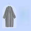 Capa de roupa pendurada para casa, capa de poeira transparente para casacos, saco de roupa longo para casacos e jaquetas acolchoadas, prático e fácil de usar