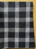 Tela de franela teñida en hilo a cuadros rojos y negros sarga perchada cojín/almohada de tiro tela a cuadros