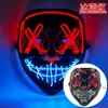 Máscara Brillante de Halloween Máscara V LED Terror Thriller Máscara de Fiesta de Mascarada Máscara PP