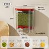 Caja de Almacenamiento de Cocina de Gran Capacidad para Uso Doméstico, Montaje en Pared, Contenedor de Almacenamiento de Perlas Tipo Presión sin Taladro