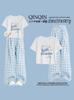 Traje de niña 2025 Verano Nuevo Casual Niñas Medianas y Grandes Niños Camiseta Traje Conjunto de Dos Piezas