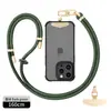 Lanyard para teléfono móvil con explosiones se puede colgar en la espalda cuerda ajustable para colgar en el cuello cuerda tejida corta para la muñeca anti-pérdida venta al por mayor de fábrica
